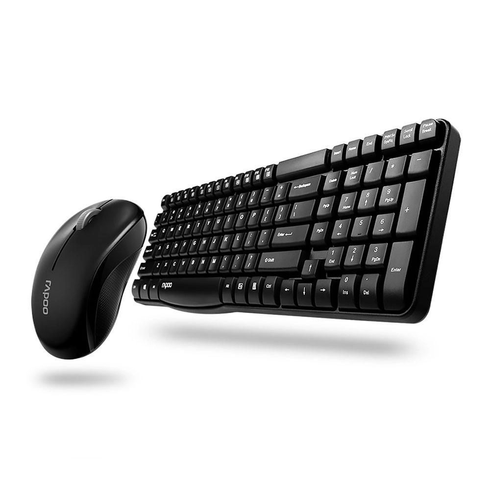 Клавиатура и мышь Комплект Rapoo X1810 Чёрный кол-во Перечисление