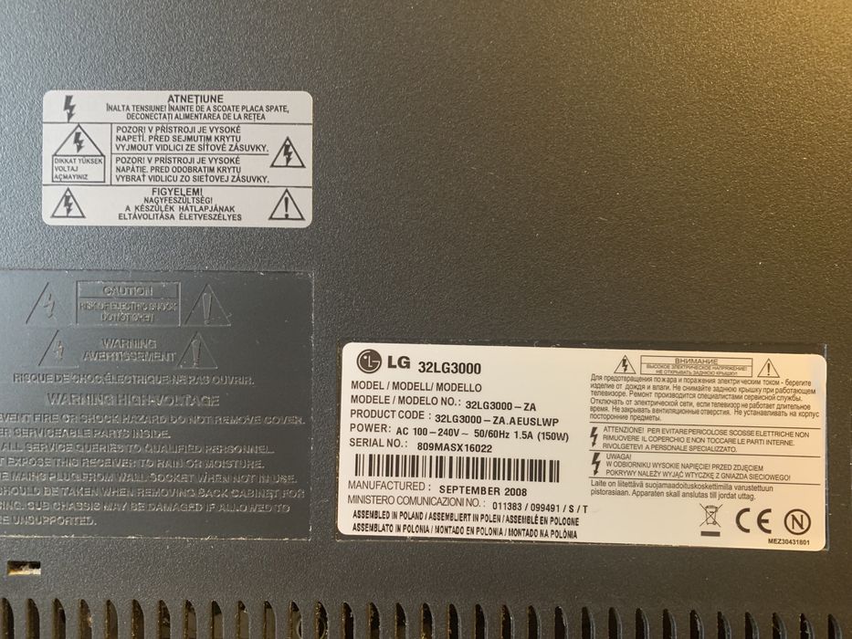 Televizor LCD LG 32” - Diagona 81 CM + Telecomanda