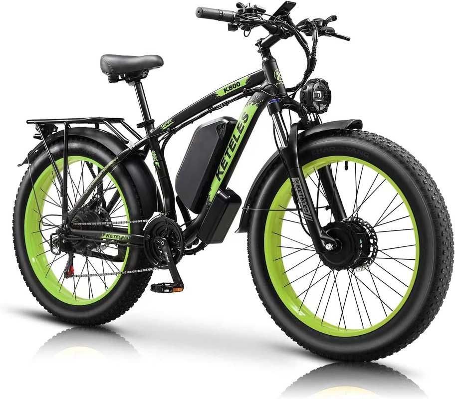 Bicicleta Electrica KETELES K800, 2000W, Motor DUAL, 50 KM/H, 48V 23AH