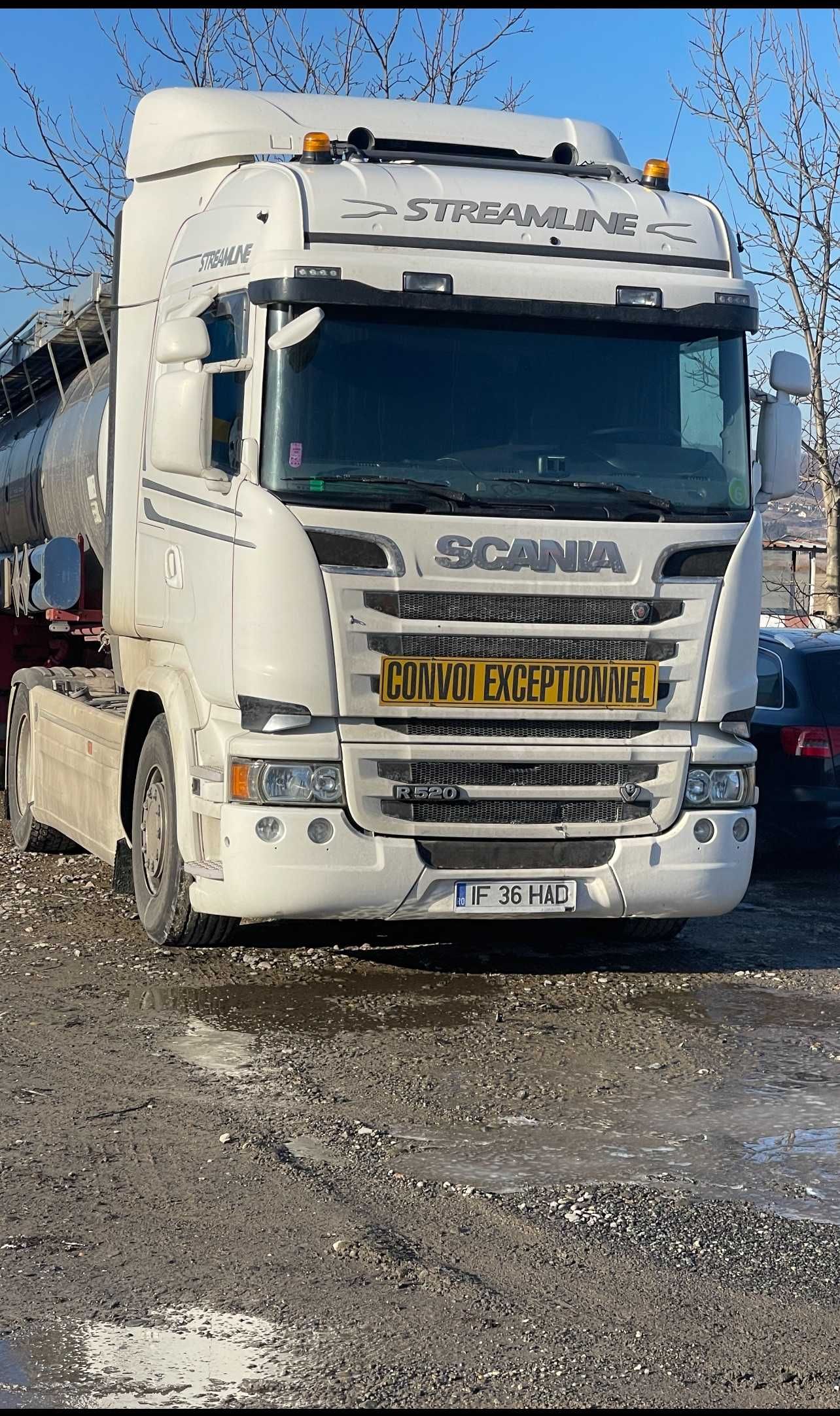 Scania V8 520 si R450 impreuna cu sau fara trailer