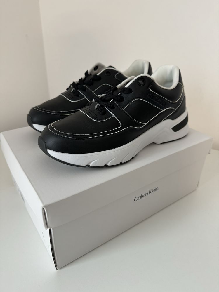 Calvin Klein, Pantofi piele naturala, marimea 37