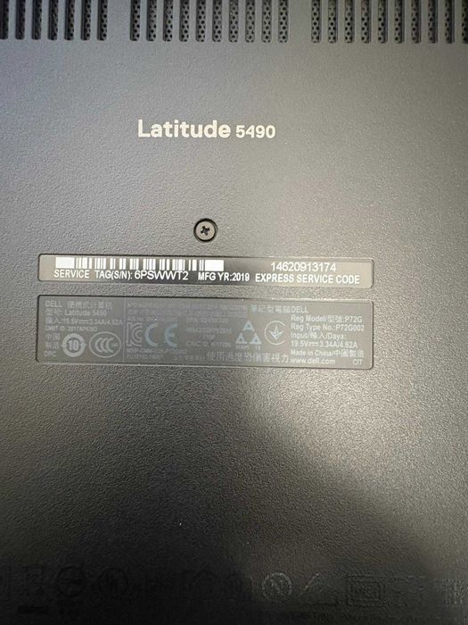 Laptop office Dell Latitude 5490 I7, 8Gb ram, 240SSD.