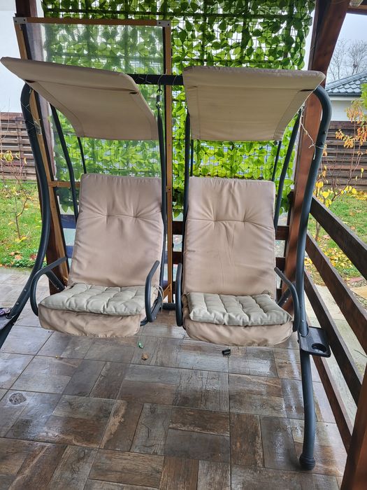 Balansuar grădină cu scaune individuale