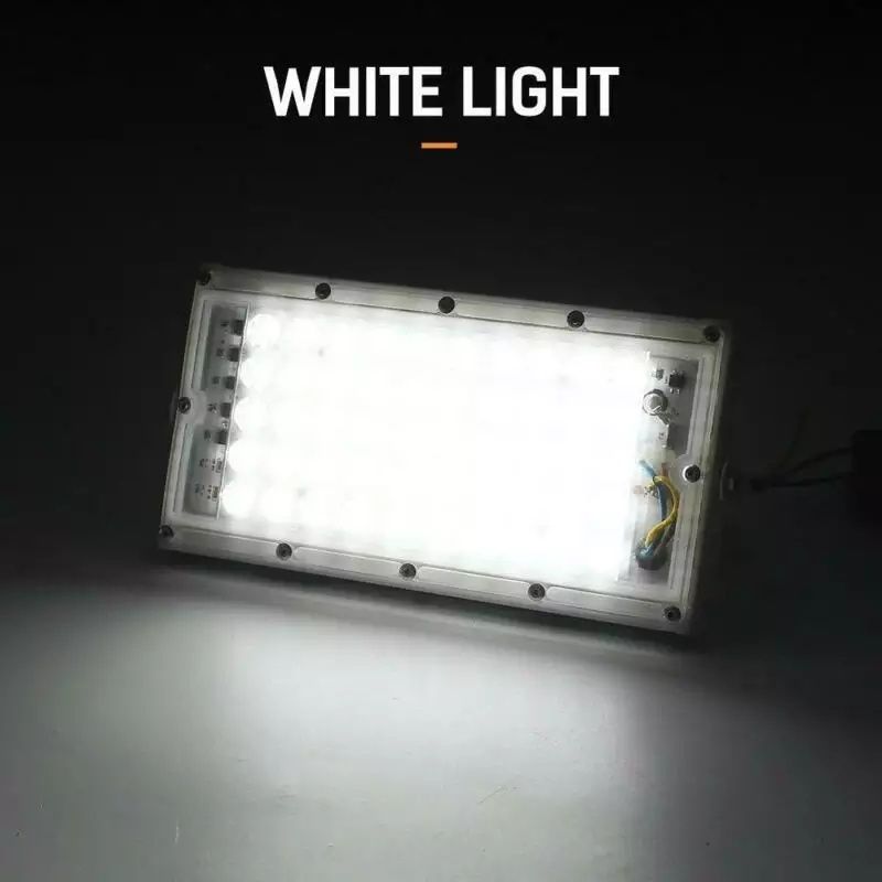 Reflector proiector lampa LED SMD - 12V/50W alb rece camping pescuit