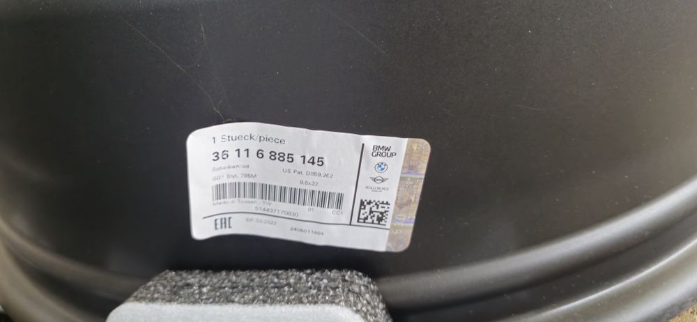 Jante Bmw M Performace Originale x5 g05 x6 g06 x7 g07 pe 22 în două mă