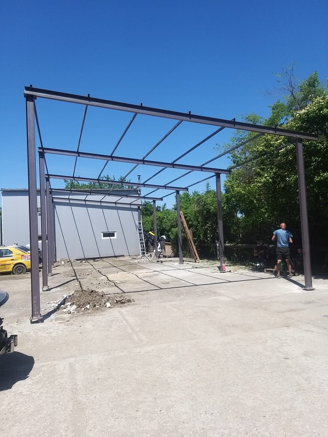 Vând hală metalica 12,65m×34m×4m la 12400 euro