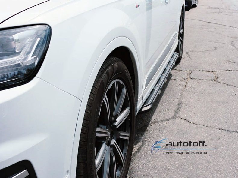 Praguri laterale Audi Q7 4M (2015+) trepte aluminiu NEW