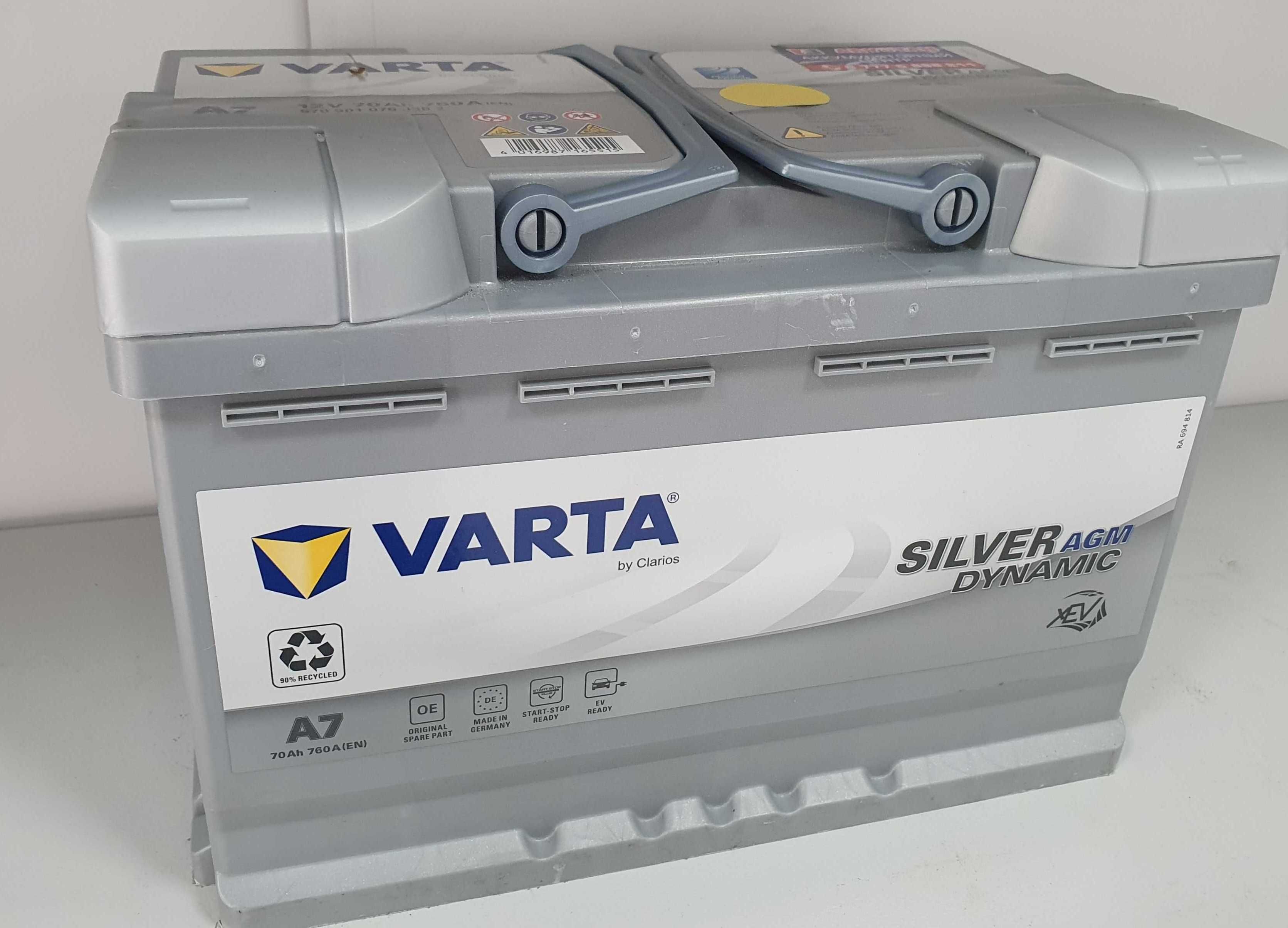 Аккумулятор Varta AGM Silver Dynamic A7 (E39) 70 Ач.