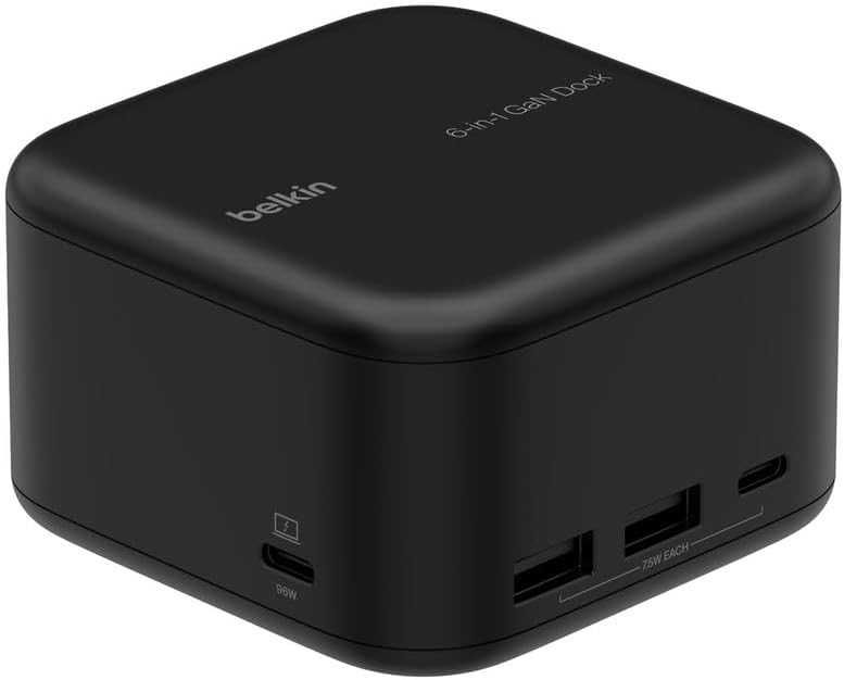 Belkin Connect USB-C 6-в-1 Core GaN, 130 W,многопортова докинг станция