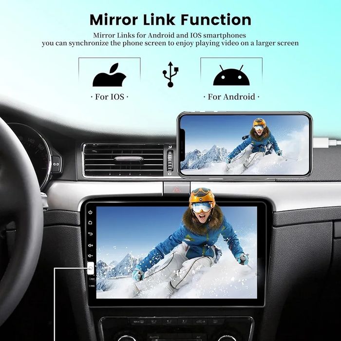 Топ Цена!9-инчовс HD LCD мултимедиа, плейър с камера за заден ход 1