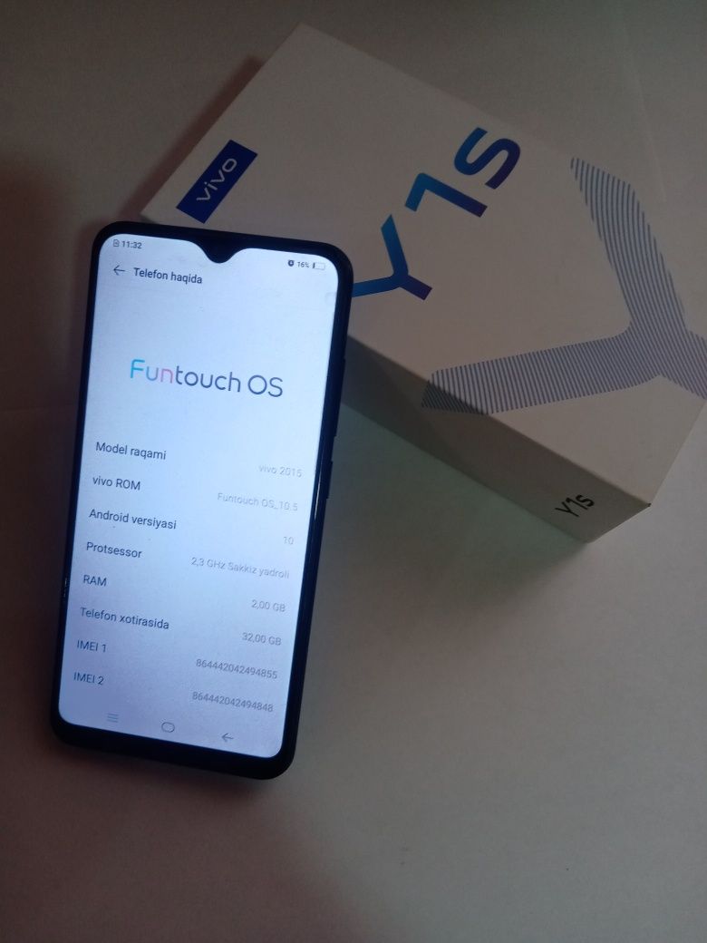 Vivo Y1s    ideal