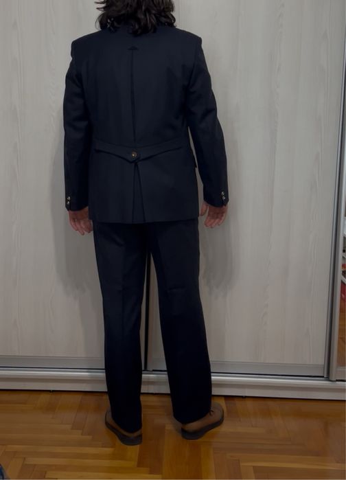 Costum intreg din lână, bleumarin, stil bavarez