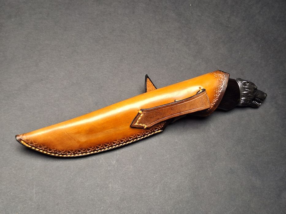 Ловен нож от дамаска стомана Monster Wolverine