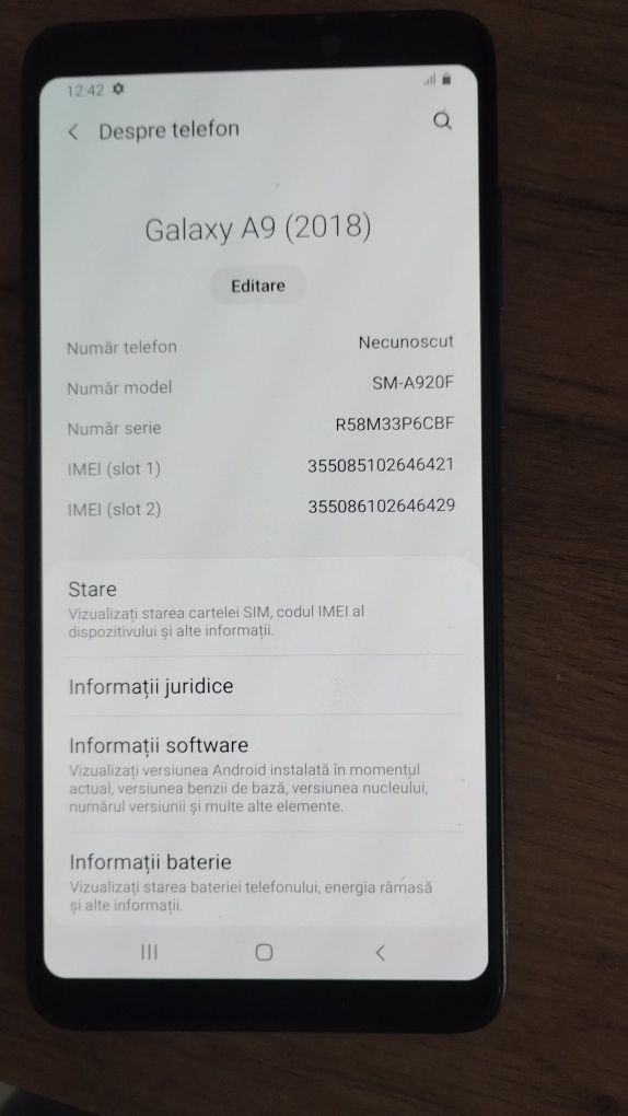 Samsung a9 2018 fara defecte