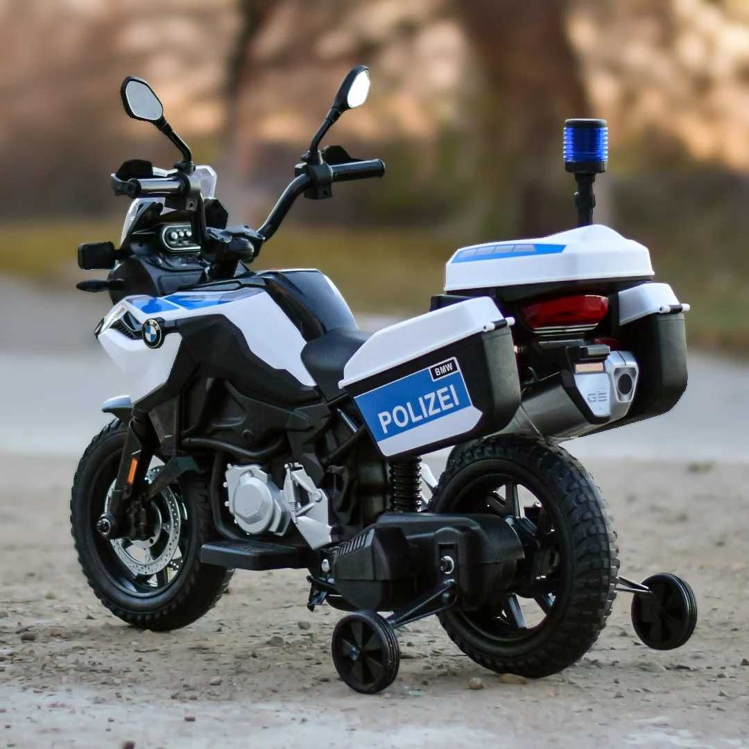 Motocicleta electrica copii 3-8 ani politie BMW F850 Roti ajutatoare
