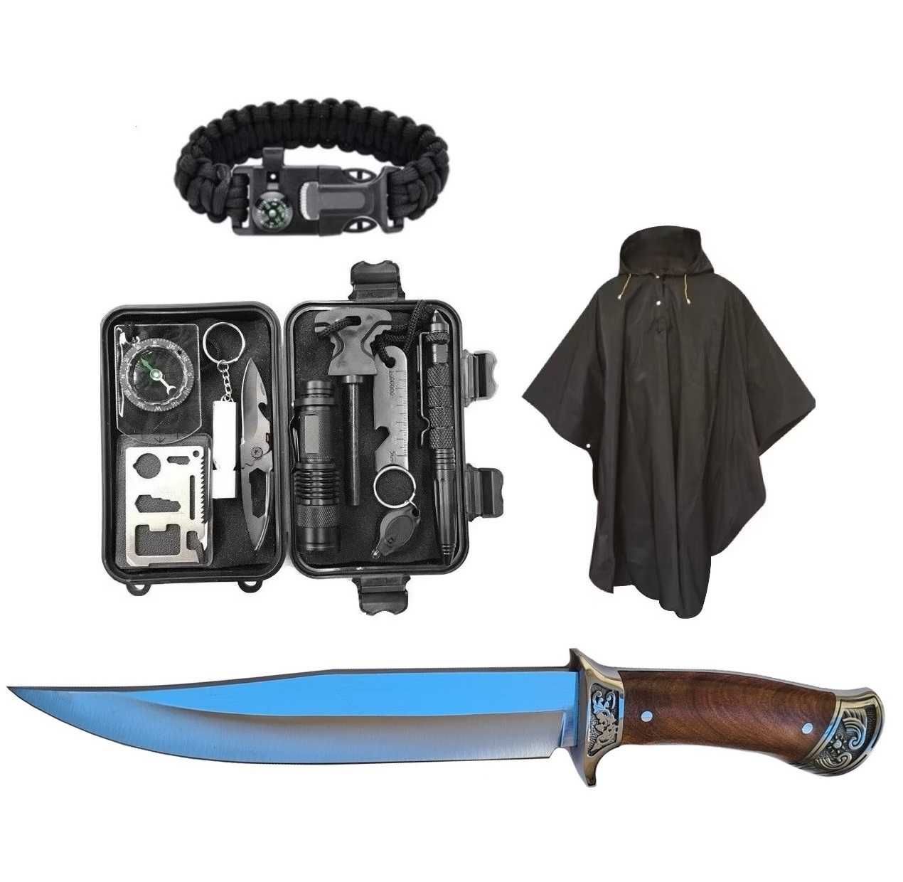 Kit supravietuire tactic Shaitan-TSK 15 in 1, multifunctional