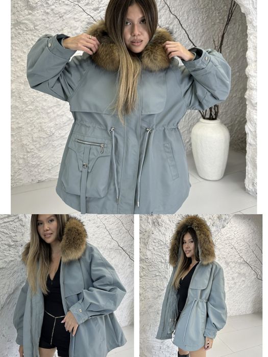 Продам новую парку размер 46  мех натуральный