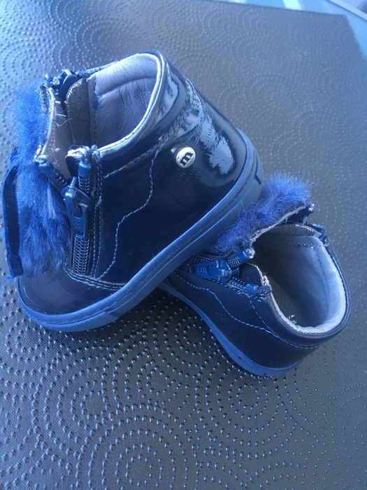 Pantofi ghete copii, piele naturala