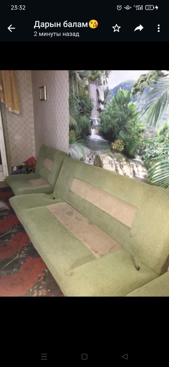 Срочно продам диван 2 креслами