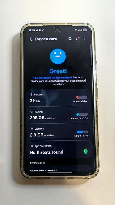 Telefon smartphone Samsung Galaxy S22 256 GB White stare foarte bună