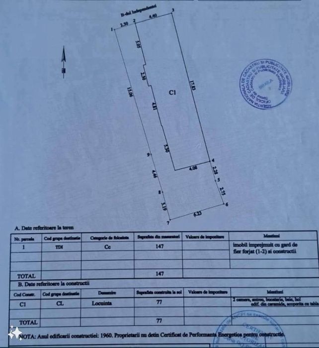 Casa B-dul Independentei vis-a-vis de Maternitate