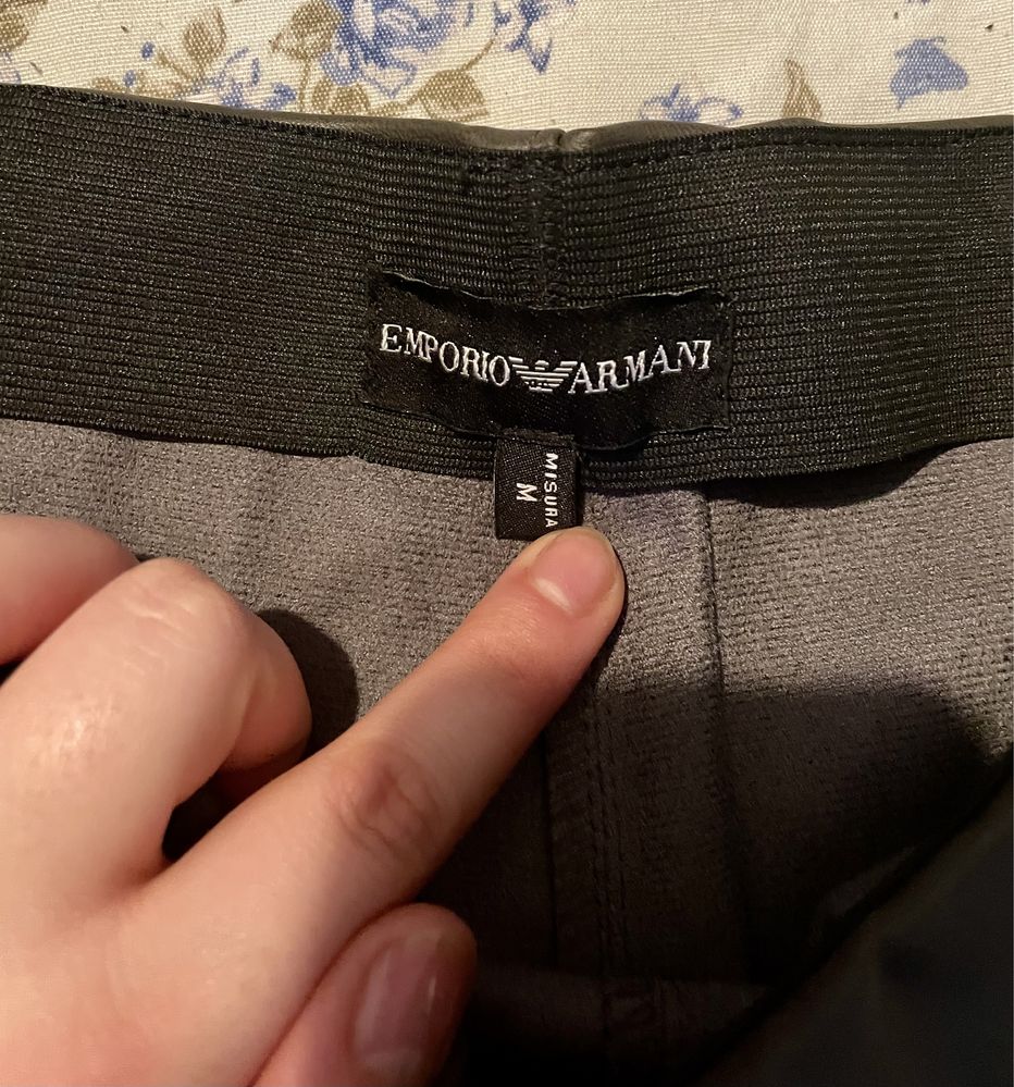 Дамски кожен клин Emporio Armani