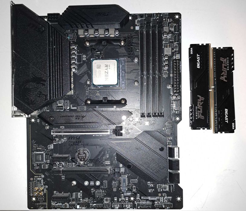 Ryzen 7 5700x, MPG B550 GAMING PLUS дънна платка, FURY Beast 32GB RAM