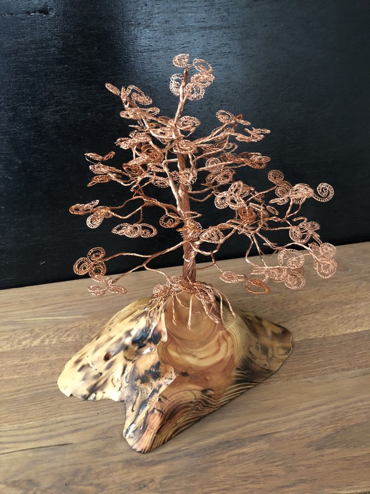 Copac Decorativ Handmade din Cupru