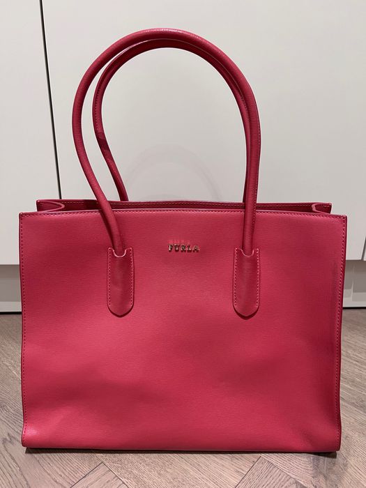 Сумка Furla кожаная и mini чемодан Empire кожаный