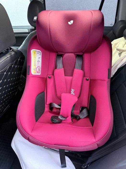 Scaun auto Joie, Rotativ cu Isofix Spin 360° Merlot, 0-18 kg
