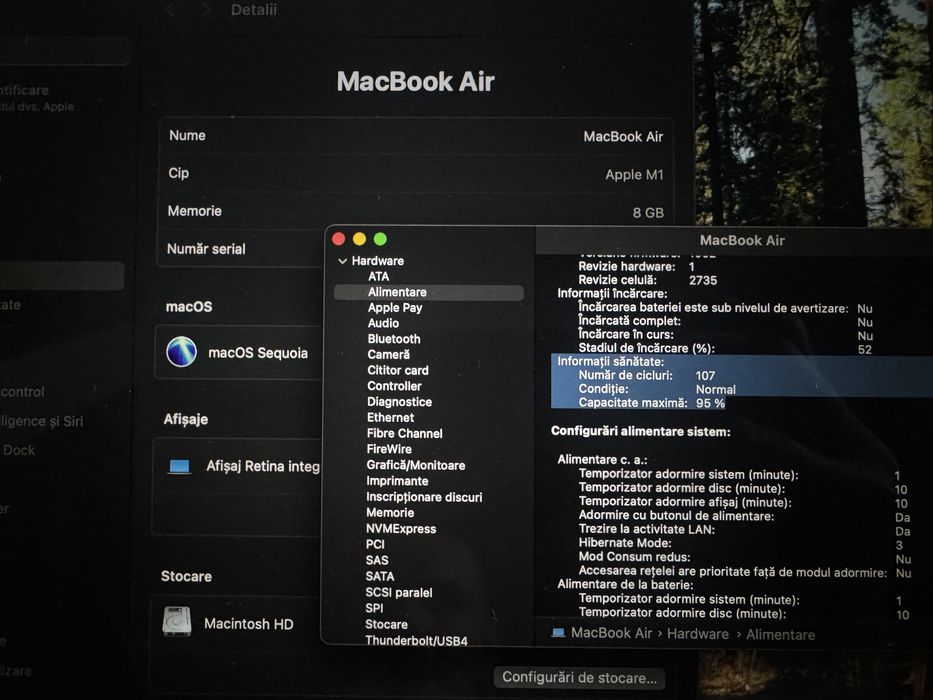 MacBook Air 13.3 inch retina display Procesor Apple M1 chip - full box