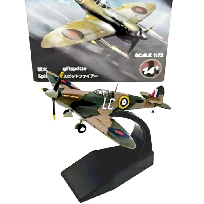 Macheta avion metalica Spitfire scara 1:72
