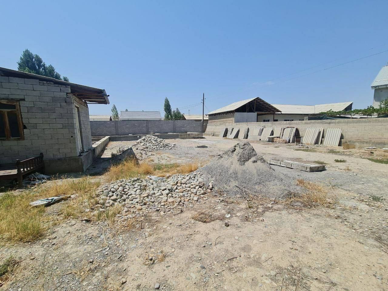 Чек 7.1 сотих атрофи уралган 8 хонага фундамент куйилган атрофи уралга