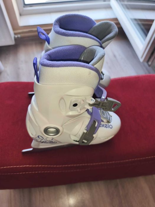 Vand patine gheata Play 3 Alb, pentru fete