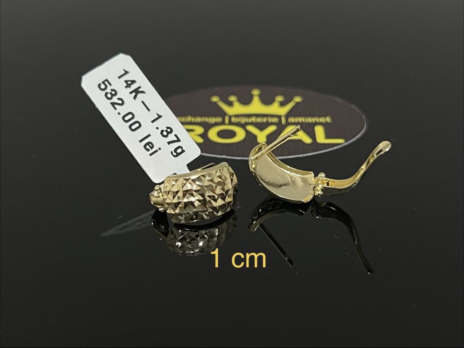 Bijuteria Royal CB : Cercei aur 14k 1,37 grame