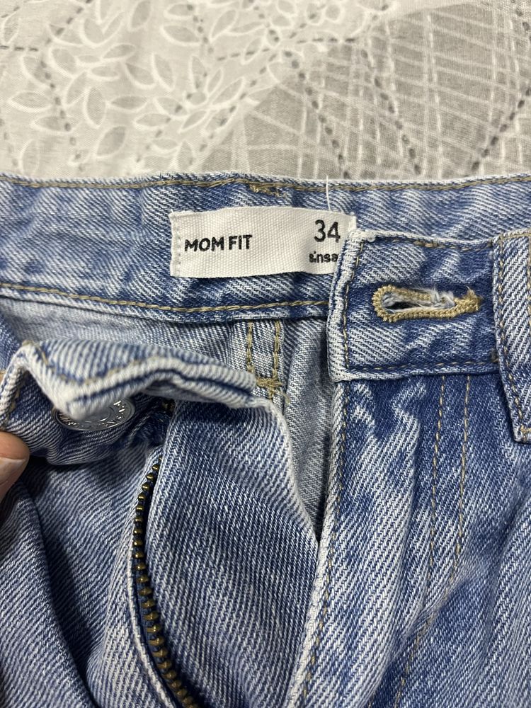 Дънки Mom Fit, 34 размер