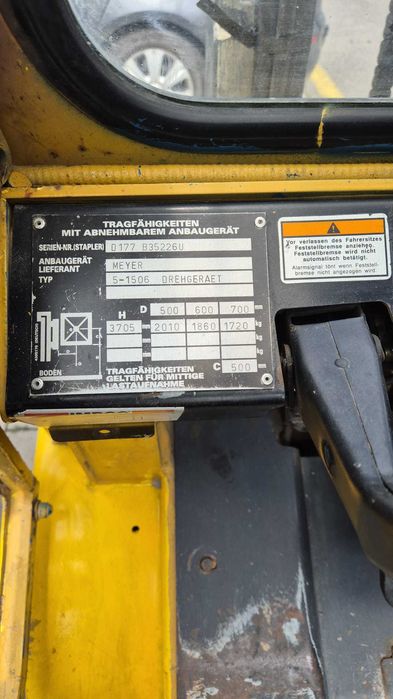 Vând urgent Stivuitor Hyster H3.00XM 3 tone,Triplex, 1997, ISCIR , Gaz