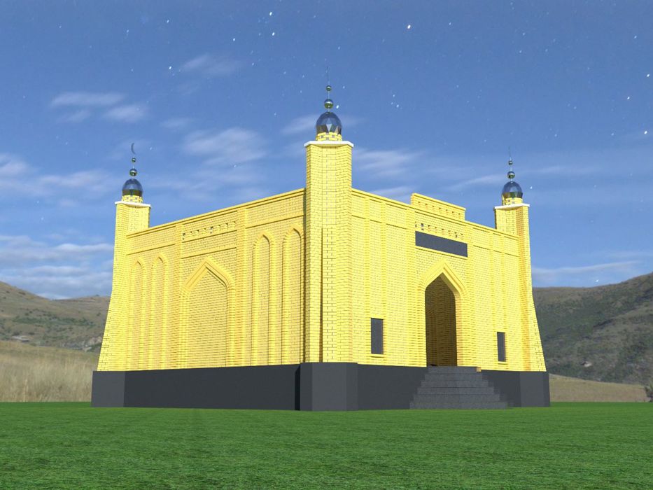 Мазар Зират Памятник  Айшыки Кирпич Брусчатка Колпаки