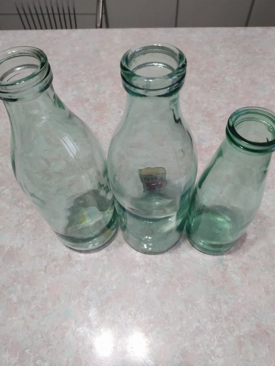Бутылки молочные советских времен