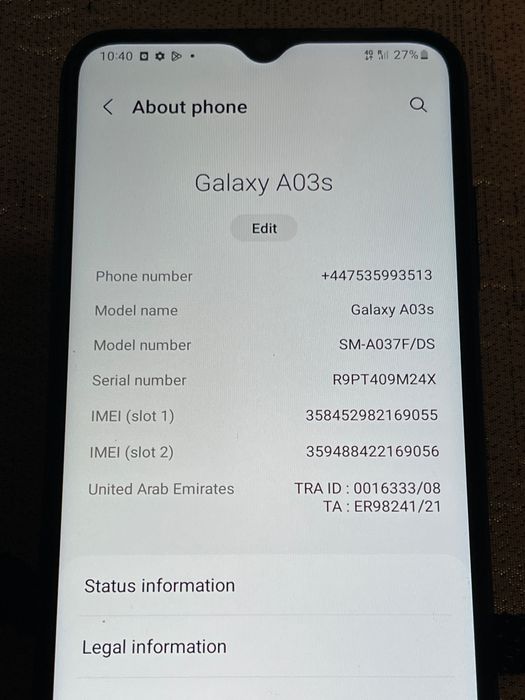 Samsung galaxy A03s 32gb почти нов