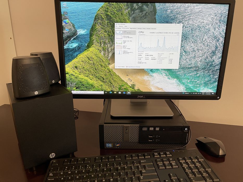 Calculator Dell i5 12gb RAM Wi-Fi placa video + sistem audio 2+1 HP