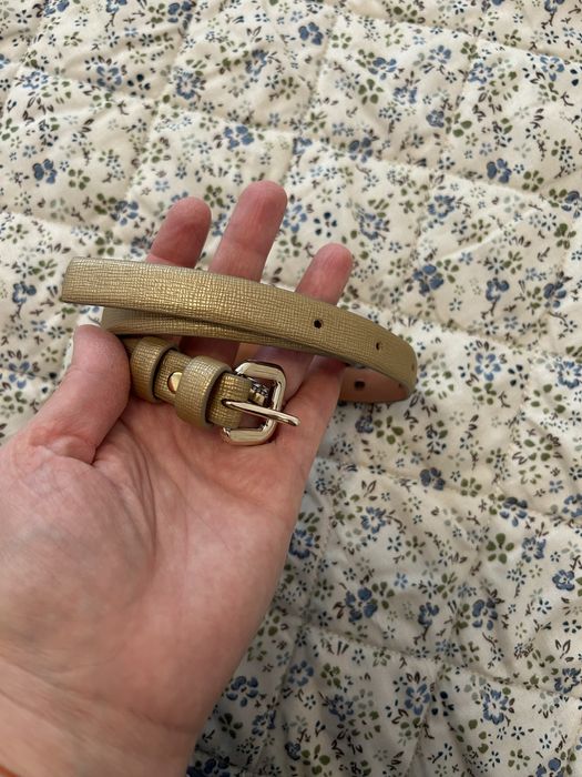 Curea piele Musette, S, bej auriu