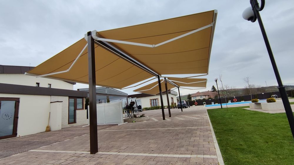 Copertine/Marchize retractabile. Casetate, Simple, Verticale, Zip