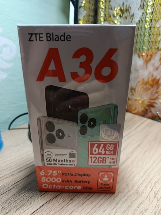 Продам новый ZTE Blade A36