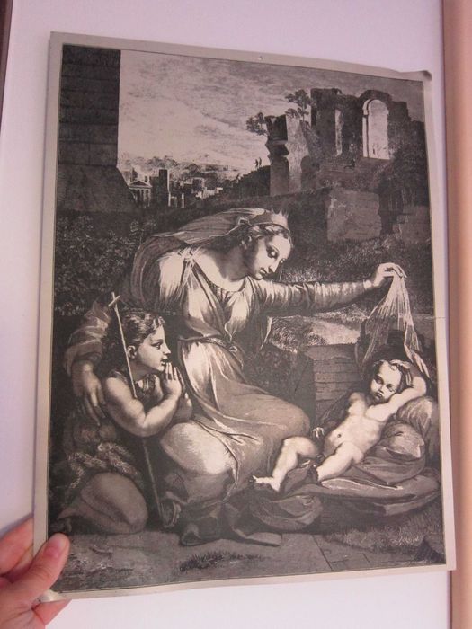 cadou rar Craciun Maria Pruncul Isus si Ioan Botezatorul copil