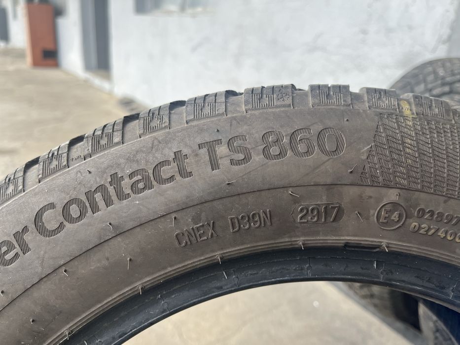 4 бр. зимни гуми 175/65/14 Continental 6 mm DOT 2917