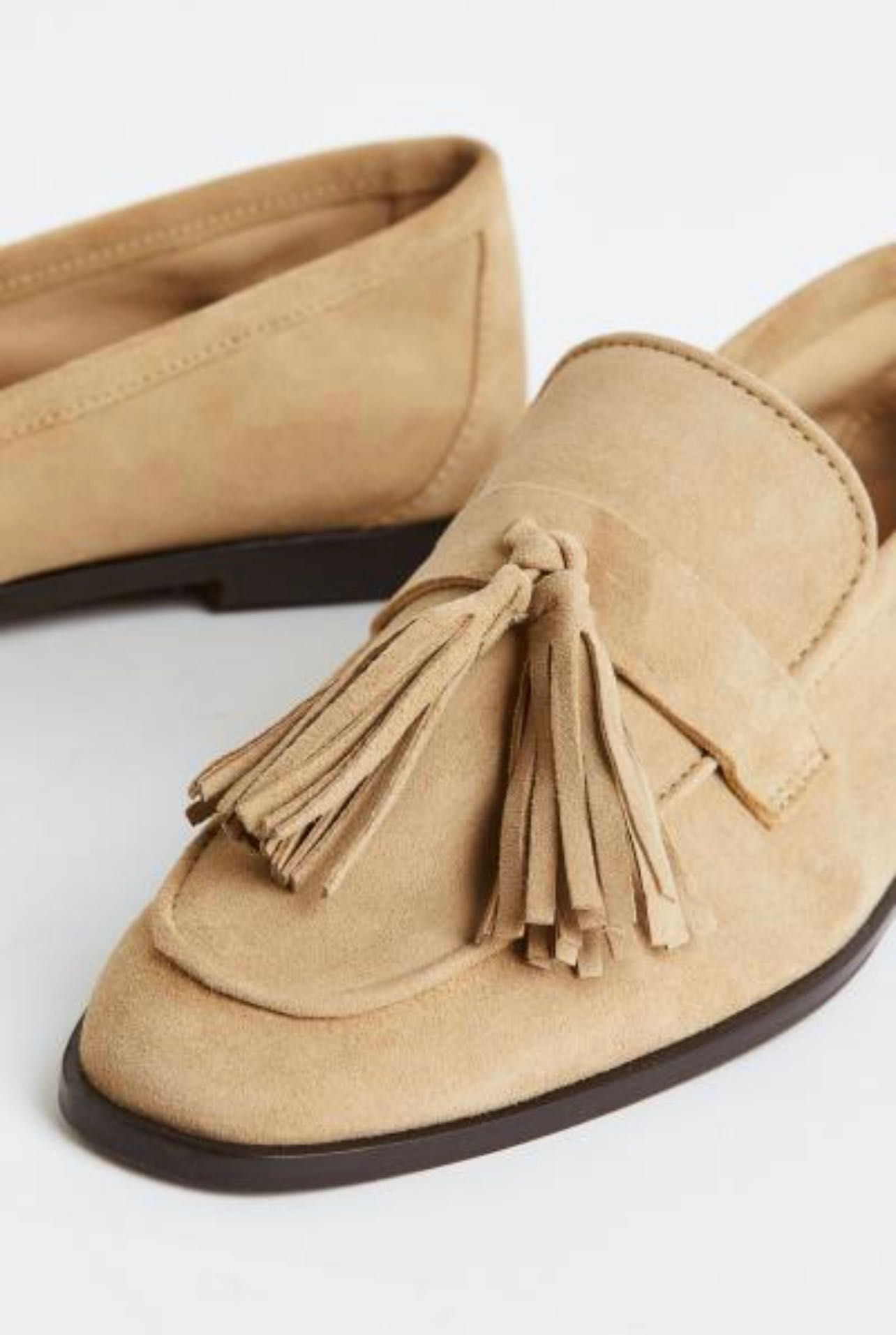 mocasini noi din piele intoarsa h&m