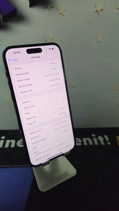 iPhone 14 Pro Max 256GB Baterie:84%.Preṭ fix!
