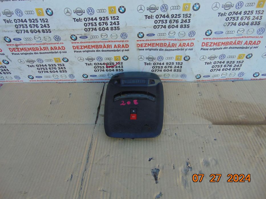 Plafoniera Peugeot 208 dupa 2019 308 508 2008 3008 cod 9814757480 citroen c3 opel crossland 9825205380