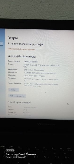 Laptop Packard beell slim